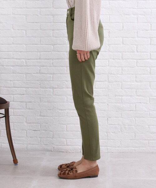 SHOO・LA・RUE（シューラルー）の「◆リラクシーな穿き心地が魅力【SS-3L】コットン ウルトラ スキニーパンツ（その他パンツ・レディース・ベージュ/ピンク系/ライトグリーン/ブラック/カーキ/ブルー・01/02/03/04/05/10）」の8枚目の写真