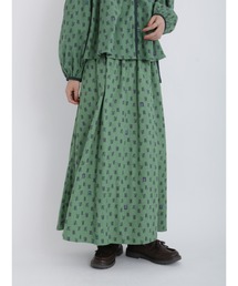 Samansa Mos2 | BOOKプリント配色スカート(スカート)