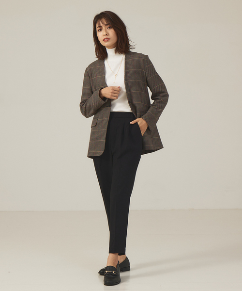 abahouse mavie（アバハウスマヴィ）の「ストレッチリブプルオーバー（ニット/セーター・レディース・ホワイト/グリーン/ブラック/アイボリー・フリー）」の5枚目の写真