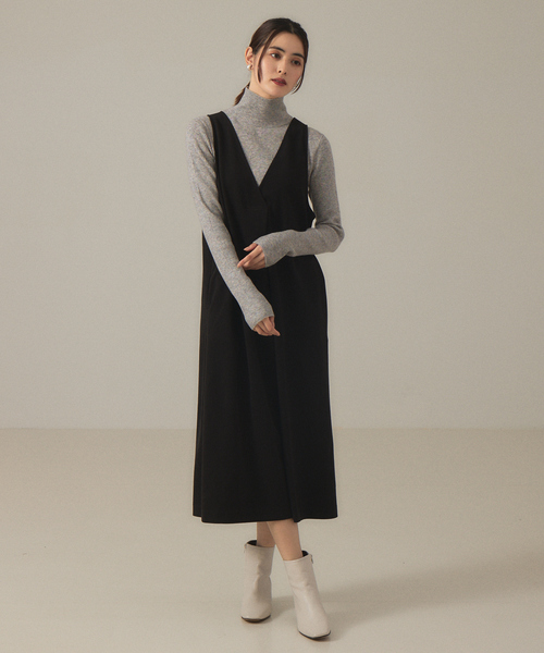 abahouse mavie（アバハウスマヴィ）の「ストレッチリブプルオーバー（ニット/セーター・レディース・ホワイト/グリーン/ブラック/アイボリー・フリー）」の14枚目の写真