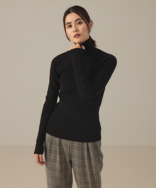 abahouse mavie（アバハウスマヴィ）の「ストレッチリブプルオーバー（ニット/セーター・レディース・ホワイト/グリーン/ブラック/アイボリー・フリー）」の21枚目の写真