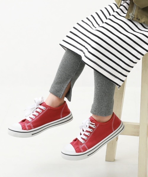 devirock(デビロック)の「裾スリット リブレギンス(レギンス/スパッツ・キッズ・杢グレー/ヘザーチャコール/ブラック/アイボリー・100cm/110cm/120cm/130cm/140cm/150cm/160cm)」の4枚目の写真