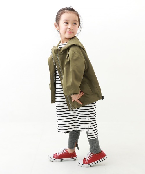 devirock(デビロック)の「裾スリット リブレギンス(レギンス/スパッツ・キッズ・杢グレー/ヘザーチャコール/ブラック/アイボリー・100cm/110cm/120cm/130cm/140cm/150cm/160cm)」の6枚目の写真