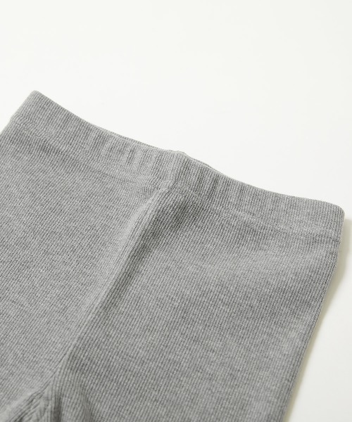 devirock(デビロック)の「裾スリット リブレギンス(レギンス/スパッツ・キッズ・杢グレー/ヘザーチャコール/ブラック/アイボリー・100cm/110cm/120cm/130cm/140cm/150cm/160cm)」の5枚目の写真