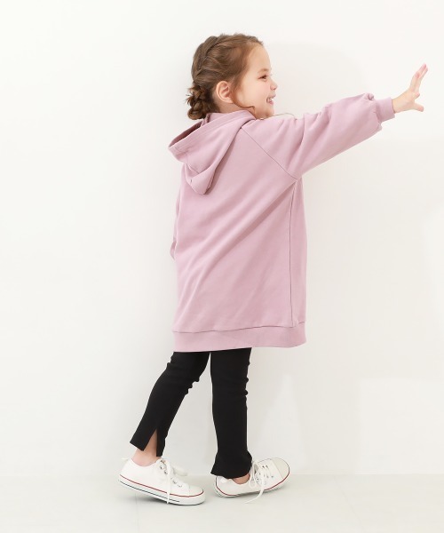 devirock(デビロック)の「裾スリット リブレギンス(レギンス/スパッツ・キッズ・杢グレー/ヘザーチャコール/ブラック/アイボリー・100cm/110cm/120cm/130cm/140cm/150cm/160cm)」の11枚目の写真