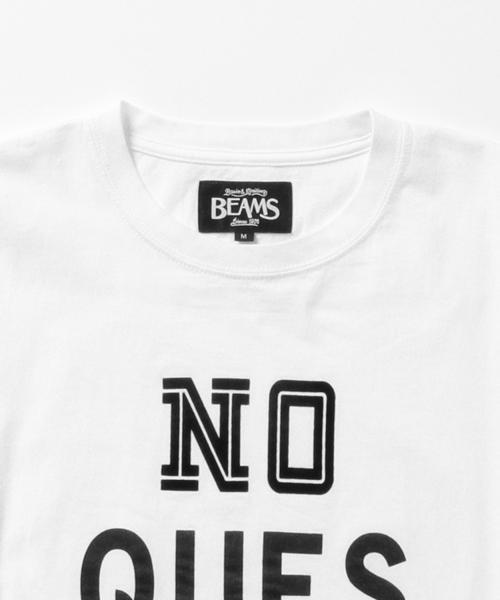 BEAMS(ビームス)の「BEAMS / タイポグラフィー Tee(Tシャツ/カットソー・メンズ・ホワイト/ネイビー・MEDIUM/SMALL/LARGE)」の5枚目の写真