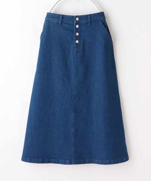 Honeys(ハニーズ)の「デニムロングスカート(デニムスカート・レディース・ライトインディゴブルー/ワンウォッシュ・M/S/LL/L)」の22枚目の写真