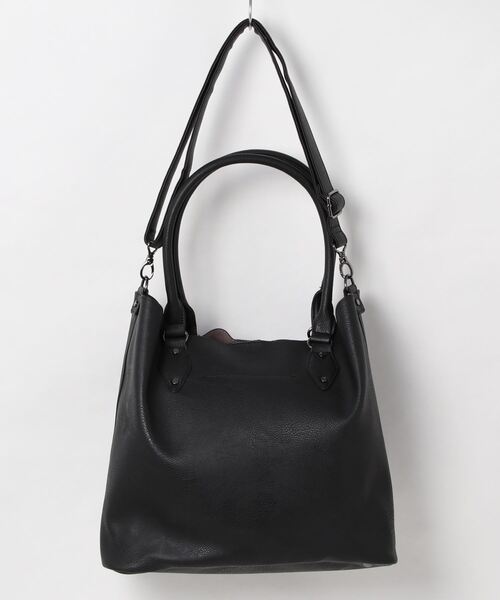 m.f.editorial（エムエフエディトリアル）の「m.f.エディトリアル メンズ バッグインバッグ トート A4対応（トートバッグ・メンズ・ブラック/ベージュ・FREE）」の3枚目の写真