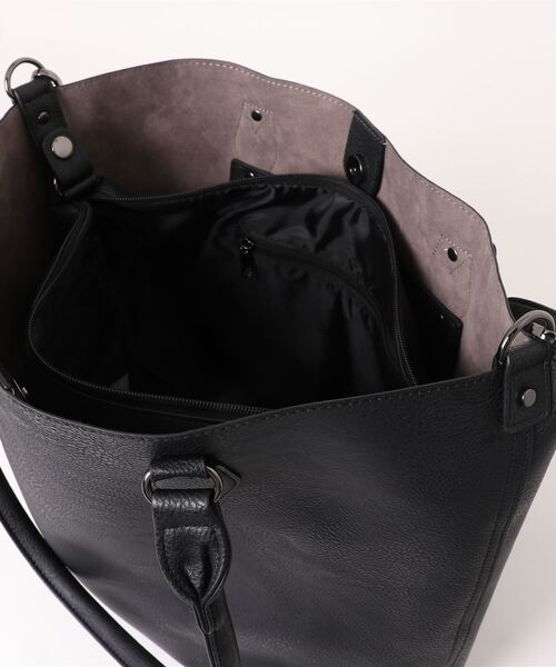 m.f.editorial（エムエフエディトリアル）の「m.f.エディトリアル メンズ バッグインバッグ トート A4対応（トートバッグ・メンズ・ブラック/ベージュ・FREE）」の5枚目の写真