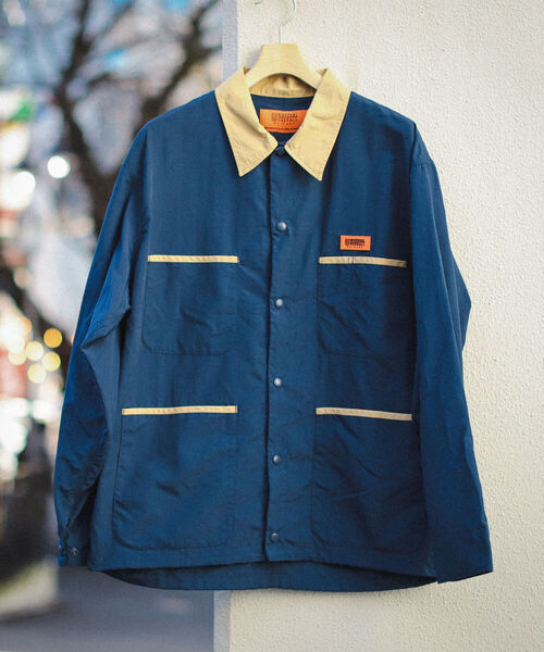 UNIVERSAL OVERALL（ユニバーサルオーバーオール）の「UNIVERSAL OVERALL × BEAMS / 別注 カバー コーチ ジャケット 23SS（ブルゾン・メンズ・ブラック/ネイビー/ベージュ・X-LARGE/SMALL/LARGE/MEDIUM）」の9枚目の写真