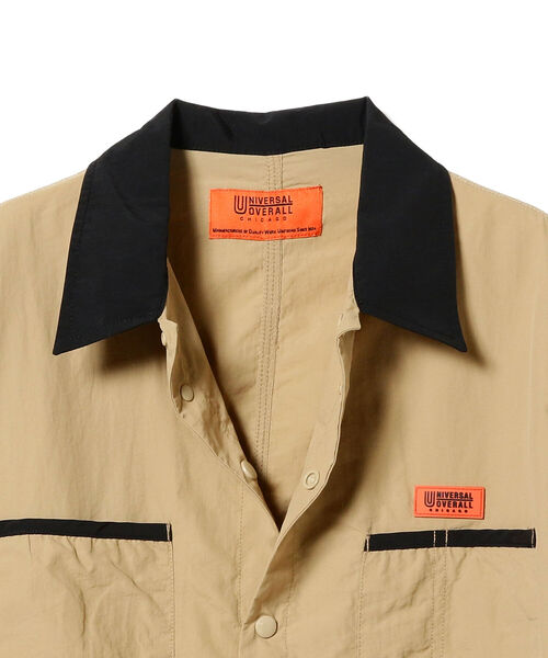 UNIVERSAL OVERALL（ユニバーサルオーバーオール）の「UNIVERSAL OVERALL × BEAMS / 別注 カバー コーチ ジャケット 23SS（ブルゾン・メンズ・ブラック/ネイビー/ベージュ・X-LARGE/SMALL/LARGE/MEDIUM）」の16枚目の写真