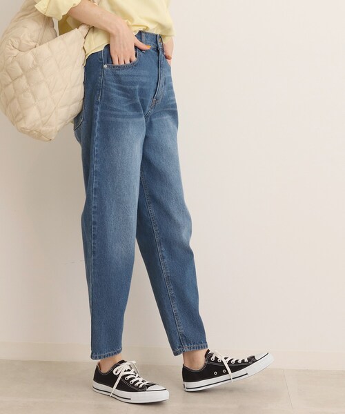 SHOO・LA・RUE（シューラルー）の「◆一本は揃えておくべき◎デニムテーパードパンツ（デニムパンツ・レディース・ライトブルー/ホワイト/ネイビー・10/05/03/04/01/02）」の20枚目の写真