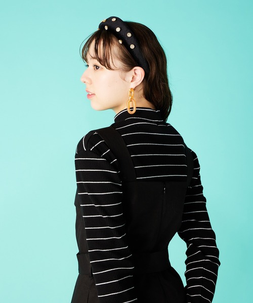 PUNYUS（プニュズ）の「トレンチ風ワンピース（ワンピース・レディース・ブラック/ベージュ・1/2/3/4）」の11枚目の写真