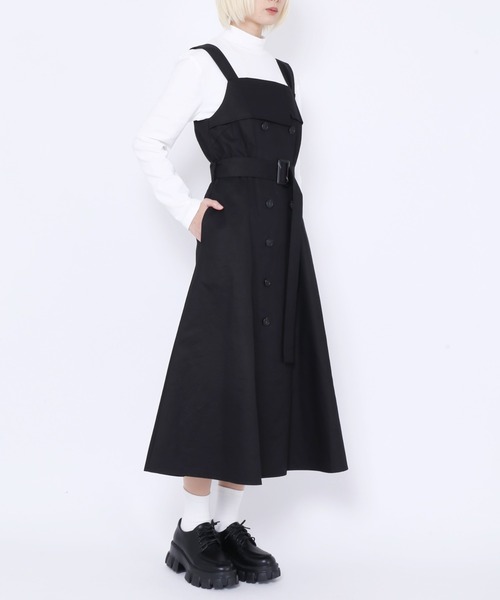 PUNYUS（プニュズ）の「トレンチ風ワンピース（ワンピース・レディース・ブラック/ベージュ・1/2/3/4）」の19枚目の写真