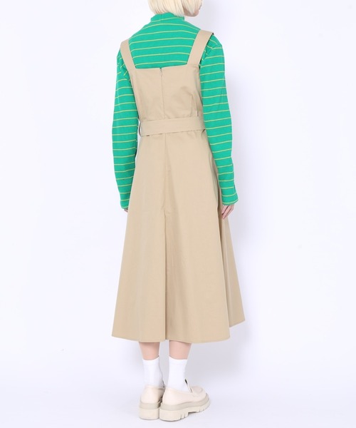 PUNYUS（プニュズ）の「トレンチ風ワンピース（ワンピース・レディース・ブラック/ベージュ・1/2/3/4）」の17枚目の写真