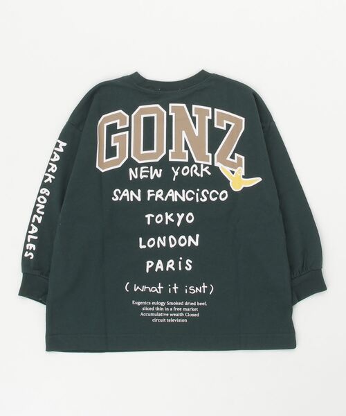 (What it isNt)ART BY MARKGONZALES(ワットイットイズント)の「(What it isNt)ART BY MARKGONZALES/ワット イット イズント マークゴンザレス キッズ ロンT 47230127(Tシャツ/カットソー・キッズ・ブラック×ブルー/ホワイト×グリーン/グリーン系その他・100cm/110cm/120cm/130cm/140cm/150cm/160cm)」の1枚目の写真