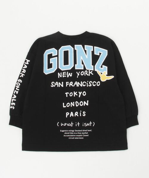 (What it isNt)ART BY MARKGONZALES(ワットイットイズント)の「(What it isNt)ART BY MARKGONZALES/ワット イット イズント マークゴンザレス キッズ ロンT 47230127(Tシャツ/カットソー・キッズ・ブラック×ブルー/ホワイト×グリーン/グリーン系その他・100cm/110cm/120cm/130cm/140cm/150cm/160cm)」の3枚目の写真