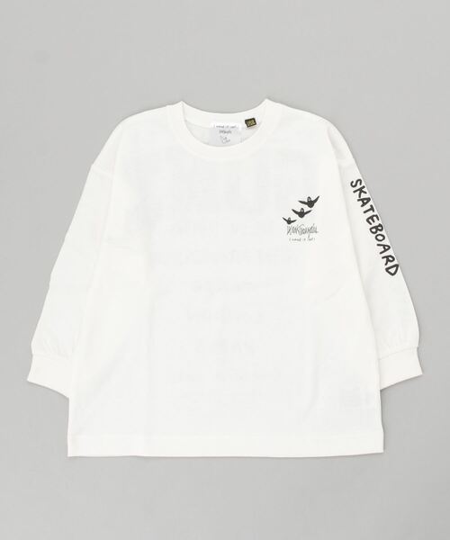 (What it isNt)ART BY MARKGONZALES(ワットイットイズント)の「(What it isNt)ART BY MARKGONZALES/ワット イット イズント マークゴンザレス キッズ ロンT 47230127(Tシャツ/カットソー・キッズ・ブラック×ブルー/ホワイト×グリーン/グリーン系その他・100cm/110cm/120cm/130cm/140cm/150cm/160cm)」の4枚目の写真