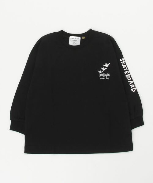 (What it isNt)ART BY MARKGONZALES(ワットイットイズント)の「(What it isNt)ART BY MARKGONZALES/ワット イット イズント マークゴンザレス キッズ ロンT 47230127(Tシャツ/カットソー・キッズ・ブラック×ブルー/ホワイト×グリーン/グリーン系その他・100cm/110cm/120cm/130cm/140cm/150cm/160cm)」の5枚目の写真