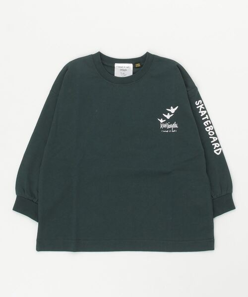 (What it isNt)ART BY MARKGONZALES(ワットイットイズント)の「(What it isNt)ART BY MARKGONZALES/ワット イット イズント マークゴンザレス キッズ ロンT 47230127(Tシャツ/カットソー・キッズ・ブラック×ブルー/ホワイト×グリーン/グリーン系その他・100cm/110cm/120cm/130cm/140cm/150cm/160cm)」の6枚目の写真