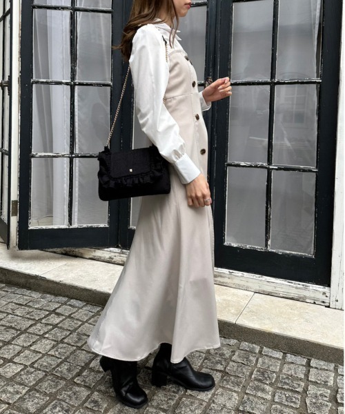 OLIVE des OLIVE（オリーブデオリーブ）の「ツイードフリルショルダー　1031120120（ショルダーバッグ・レディース・ブラック/チェック/アイボリー/サックスブルー・FREE）」の16枚目の写真