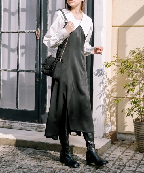 OLIVE des OLIVE（オリーブデオリーブ）の「ツイードフリルショルダー　1031120120（ショルダーバッグ・レディース・ブラック/チェック/アイボリー/サックスブルー・FREE）」の20枚目の写真