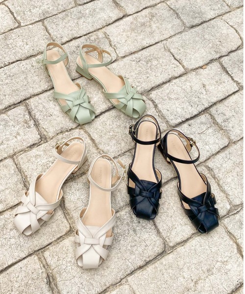 archives（アルシーヴ）の「ヒールグルカサンダル（サンダル・レディース・アイボリー/グリーン/ブラック・SMALL/MEDIUM）」の6枚目の写真