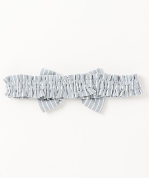 birthday party（バースデイパーティー）の「birthdayparty/【お揃い】2配色ボーダーリボンヘアーバンド（その他ベビー用品・キッズ・ブラック系その他/ピンク系その他/ブルー系その他・ONESIZE）」の5枚目の写真