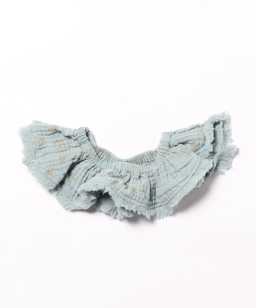 CALMIA（カルミア）の「ダブルガーゼフレアカラー/kids（付け襟・キッズ・ライトブルー/クリーム・FREE）」の3枚目の写真
