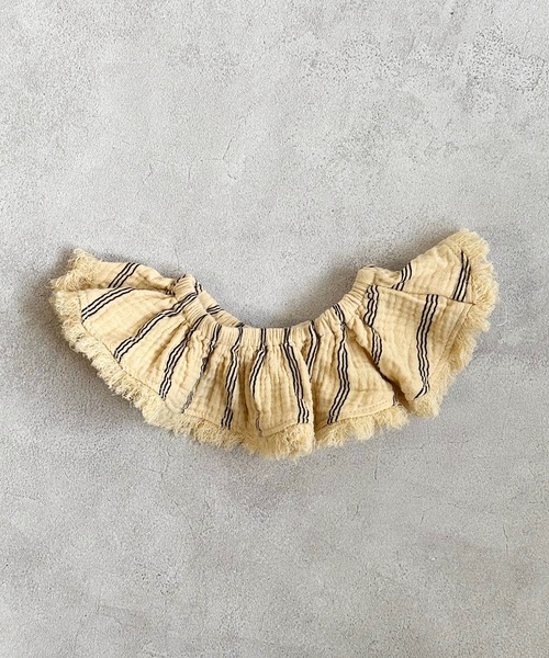 CALMIA（カルミア）の「ダブルガーゼフレアカラー/kids（付け襟・キッズ・ライトブルー/クリーム・FREE）」の8枚目の写真