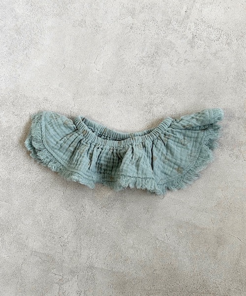 CALMIA（カルミア）の「ダブルガーゼフレアカラー/kids（付け襟・キッズ・ライトブルー/クリーム・FREE）」の6枚目の写真