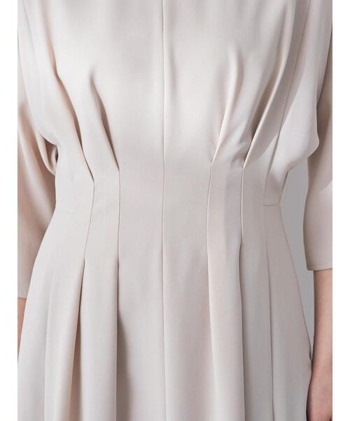 YECCA VECCA（イェッカヴェッカ）の「タックデザインドレス（ドレス・レディース・ネイビー/ミント/ライトベージュ・FREE）」の9枚目の写真