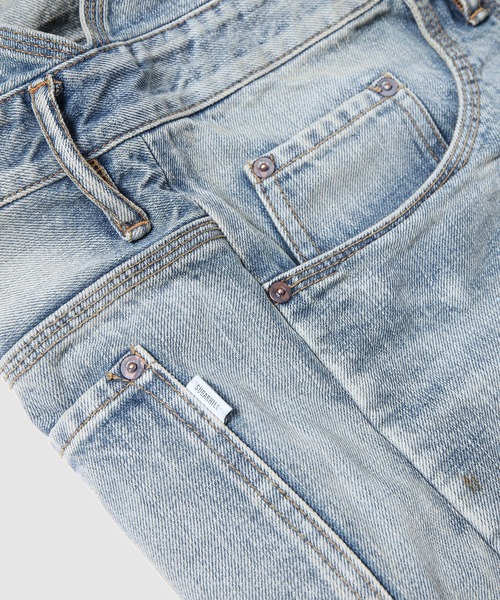SUGARHILL(シュガーヒル)の「FADED CLASSIC DENIM OVERALLS(サロペット/オーバーオール・メンズ・インディゴブルー・0)」の2枚目の写真