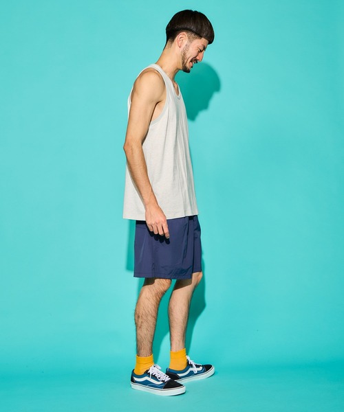 COMMON EDUCATION（コモンエデュケーション）の「MINI STRIPE TANK TOP /ミニ ストライプ タンクトップ（タンクトップ・メンズ・ネイビー/ホワイト・SMALL/MEDIUM/LARGE/X-LARGE）」の10枚目の写真