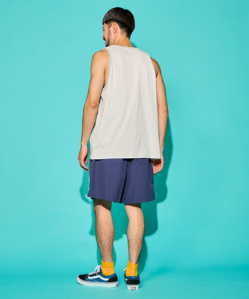 COMMON EDUCATION（コモンエデュケーション）の「MINI STRIPE TANK TOP /ミニ ストライプ タンクトップ（タンクトップ・メンズ・ネイビー/ホワイト・SMALL/MEDIUM/LARGE/X-LARGE）」の11枚目の写真