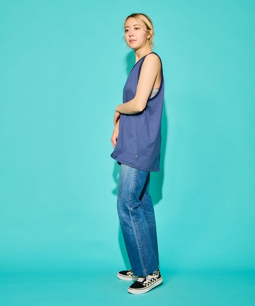 COMMON EDUCATION（コモンエデュケーション）の「MINI STRIPE TANK TOP /ミニ ストライプ タンクトップ（タンクトップ・メンズ・ネイビー/ホワイト・SMALL/MEDIUM/LARGE/X-LARGE）」の13枚目の写真
