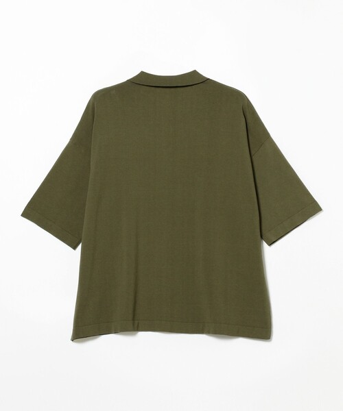 BEAMS LIGHTS(ビームスライツ)の「BEAMS LIGHTS / スキッパー ニットポロシャツ(ポロシャツ・メンズ・グリーン系その他2/ブラック・LARGE/SMALL/MEDIUM)」の11枚目の写真