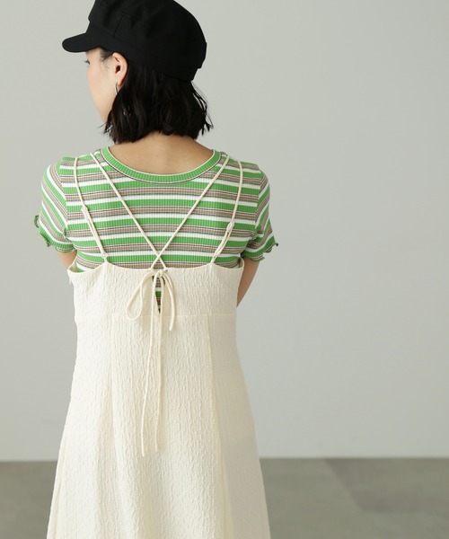 FREE'S MART（フリーズマート）の「【Sシリーズ対応】◆ワッシャーマーメイドキャミワンピース（ワンピース・レディース・ブラック/ホワイト系その他/ホワイト・SMALL/X-SMALL/MEDIUM）」の11枚目の写真