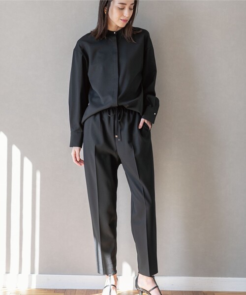 OPAQUE.CLIP(オペークドットクリップ)の「◆セットアップ対応 イージーテーパード【洗濯機洗い可/イージーケア】(その他パンツ・レディース・ブラック/ライトベージュ/サンドベージュ/グリーン・38/40/36/34/42)」の6枚目の写真