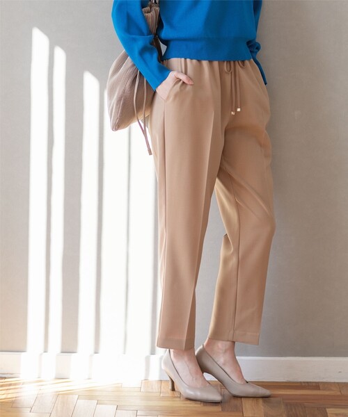 OPAQUE.CLIP(オペークドットクリップ)の「◆セットアップ対応 イージーテーパード【洗濯機洗い可/イージーケア】(その他パンツ・レディース・ブラック/ライトベージュ/サンドベージュ/グリーン・38/40/36/34/42)」の10枚目の写真