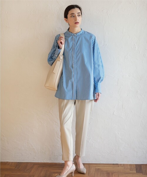 OPAQUE.CLIP(オペークドットクリップ)の「◆セットアップ対応 イージーテーパード【洗濯機洗い可/イージーケア】(その他パンツ・レディース・ブラック/ライトベージュ/サンドベージュ/グリーン・38/40/36/34/42)」の14枚目の写真