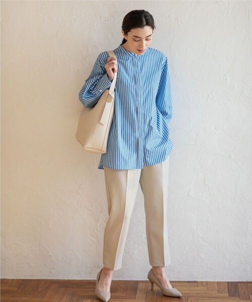 OPAQUE.CLIP(オペークドットクリップ)の「◆セットアップ対応 イージーテーパード【洗濯機洗い可/イージーケア】(その他パンツ・レディース・ブラック/ライトベージュ/サンドベージュ/グリーン・38/40/36/34/42)」の15枚目の写真