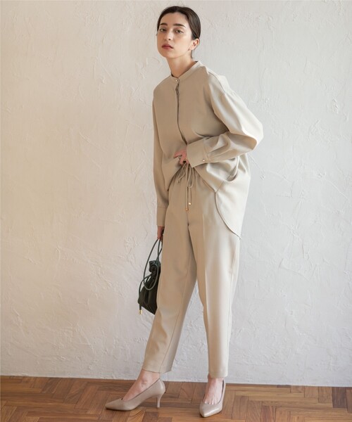 OPAQUE.CLIP(オペークドットクリップ)の「◆セットアップ対応 イージーテーパード【洗濯機洗い可/イージーケア】(その他パンツ・レディース・ブラック/ライトベージュ/サンドベージュ/グリーン・38/40/36/34/42)」の17枚目の写真