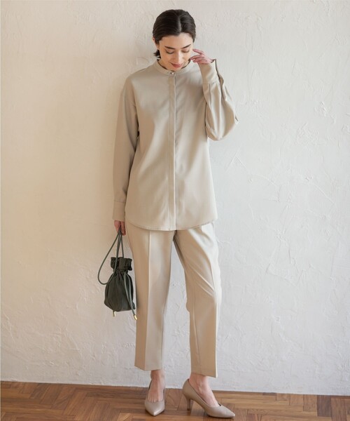 OPAQUE.CLIP(オペークドットクリップ)の「◆セットアップ対応 イージーテーパード【洗濯機洗い可/イージーケア】(その他パンツ・レディース・ブラック/ライトベージュ/サンドベージュ/グリーン・38/40/36/34/42)」の19枚目の写真