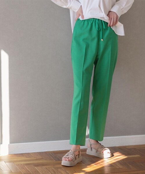 OPAQUE.CLIP(オペークドットクリップ)の「◆セットアップ対応 イージーテーパード【洗濯機洗い可/イージーケア】(その他パンツ・レディース・ブラック/ライトベージュ/サンドベージュ/グリーン・38/40/36/34/42)」の21枚目の写真