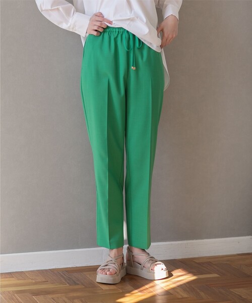 OPAQUE.CLIP(オペークドットクリップ)の「◆セットアップ対応 イージーテーパード【洗濯機洗い可/イージーケア】(その他パンツ・レディース・ブラック/ライトベージュ/サンドベージュ/グリーン・38/40/36/34/42)」の22枚目の写真