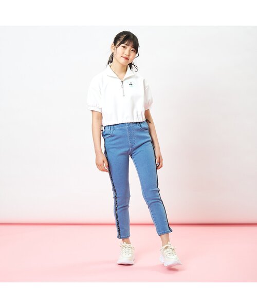 algy（アルジー）の「【吸水速乾】ジップトップス（Tシャツ/カットソー・キッズ・ブラック/オフホワイト/ラベンダー・XX-SMALL/X-SMALL/SMALL/MEDIUM）」の5枚目の写真