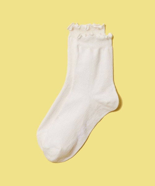 FOREVER 21(フォーエバー トゥエンティーワン)の「カラーメロウソックス(ソックス/靴下・レディース・ライトブルー/レッド系その他/ピンク系その他/オフホワイト・FREE)」の2枚目の写真