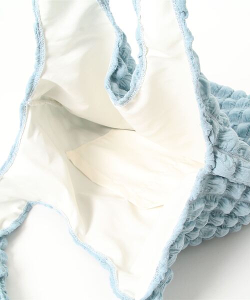 SVEC（シュベック）の「ポップコーン トートバッグ（トートバッグ・レディース・アイボリー/ブルー/パープル/ブラック・FREE）」の11枚目の写真