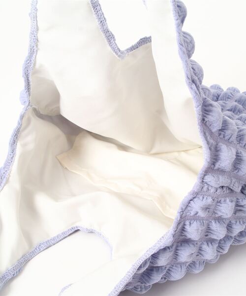 SVEC（シュベック）の「ポップコーン トートバッグ（トートバッグ・レディース・アイボリー/ブルー/パープル/ブラック・FREE）」の5枚目の写真